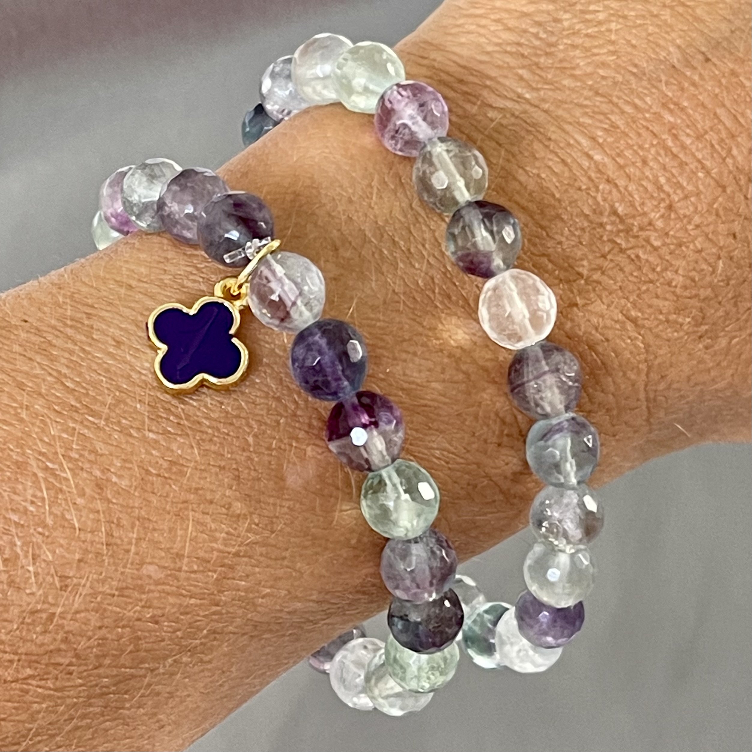 Bracelet Fluorite - Lili Porte Bonheur